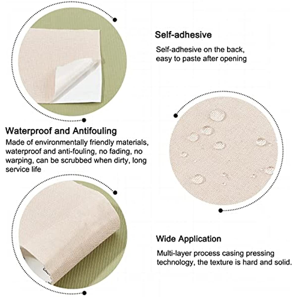 Self-Adhesive Repair Patches Linen Fabric Patch Tenacious